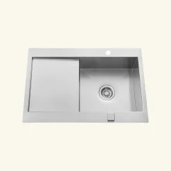 Vidage automatique gain de place 1 bac CUIPD033 pour évier inox - Siphon gain de place