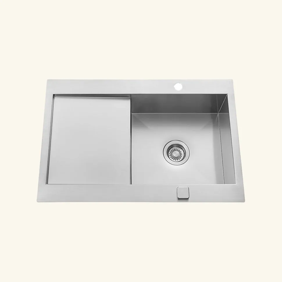 Vidage automatique gain de place 1 bac CUIPD033 pour évier inox - Siphon gain de place
