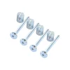 Vis AMEUBLEMENT KIT 4 Boulon (vendu avec Ecrou) Cylindrique M6X80 Acier zingué - 1 pièce