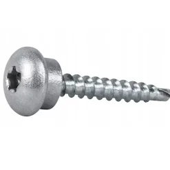 Vis autoperceuses toiture ESSVE EPDM pour bois TX25 RAL 9006 Aluminium blanc 4,8 x 35 mm 250 pièces