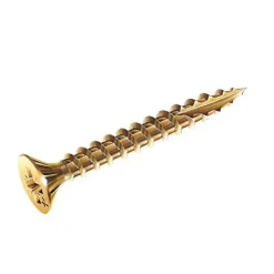 120 vis à bois aggloméré tête fraisée pozidriv acier bichromaté Rocket Ø5 x 50 mm