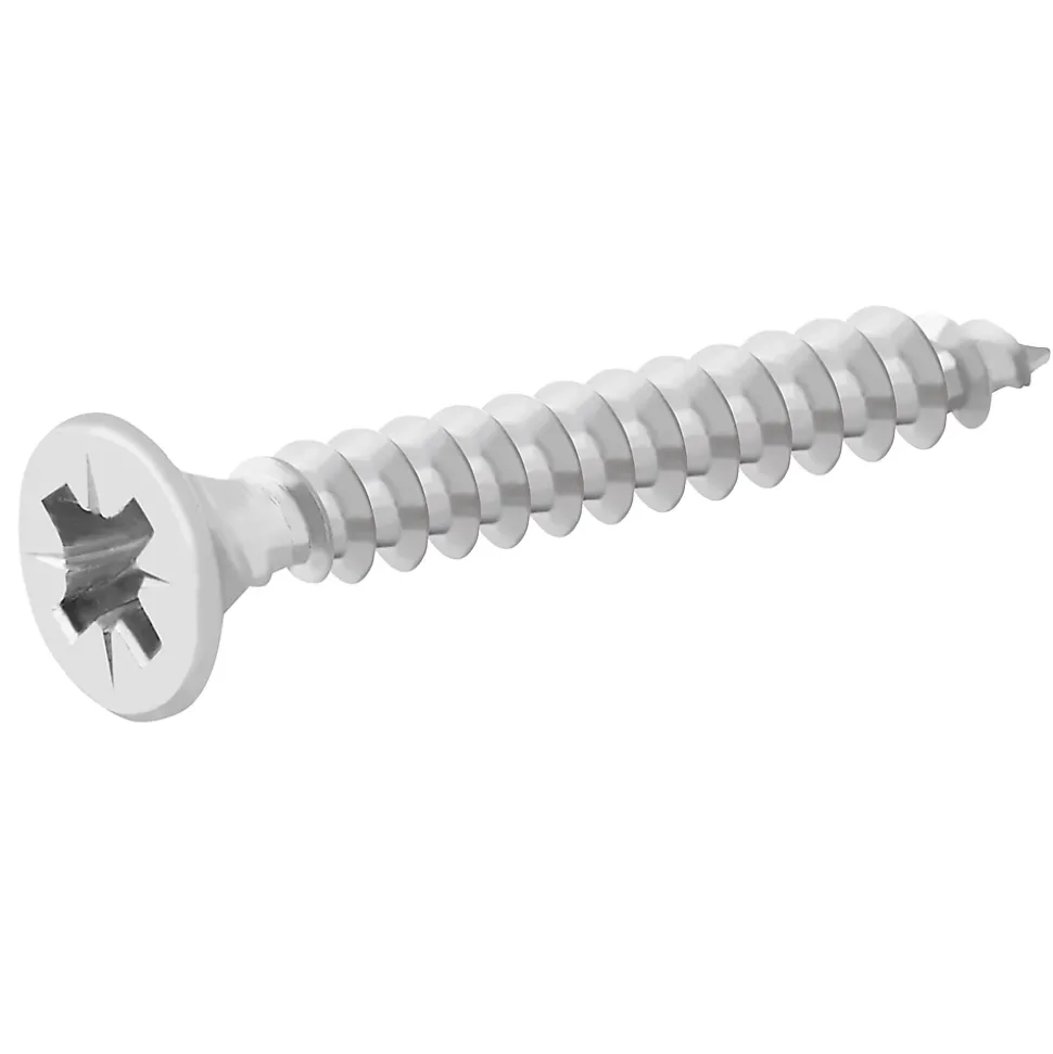 Vis à bois en acier inoxydable A2 pozidriv 4x30 mm - 200 pièces