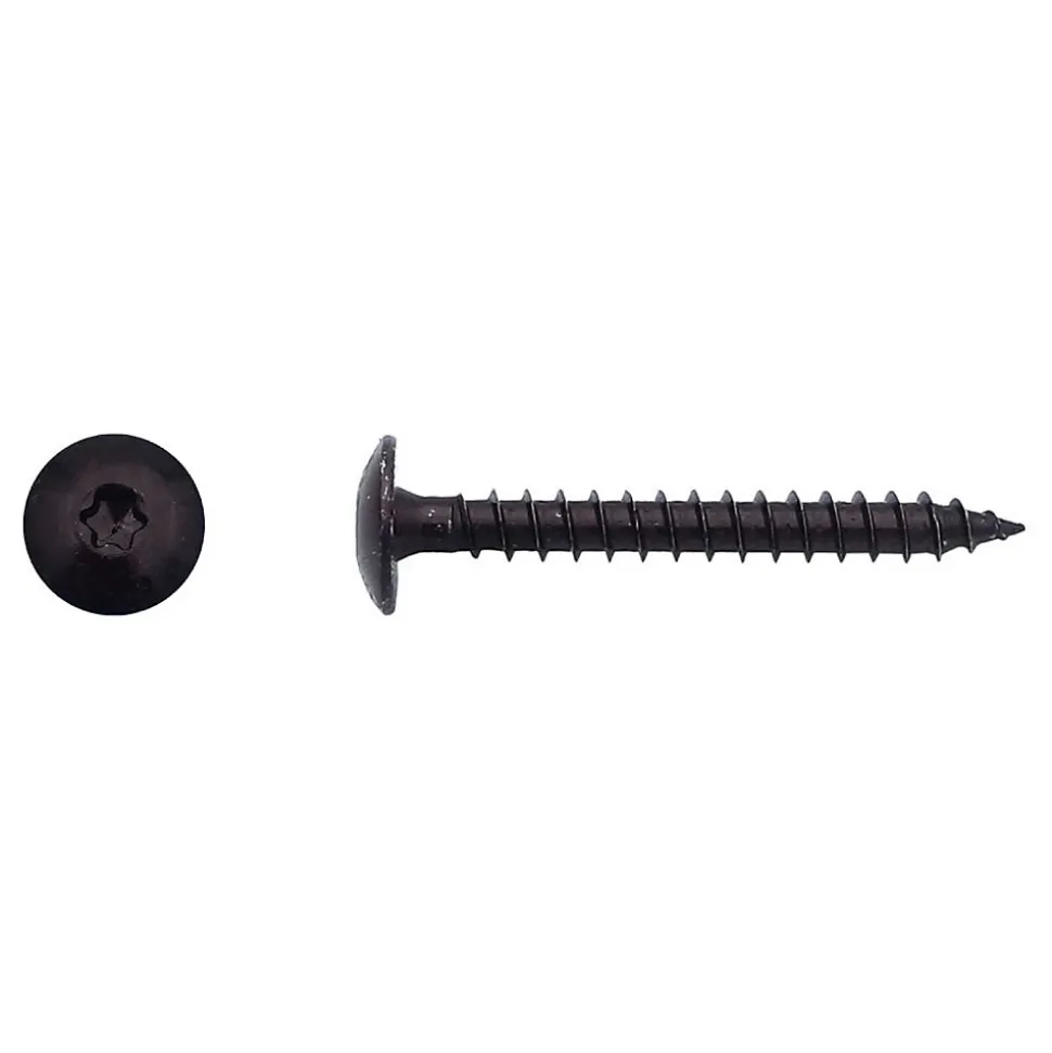 200 Vis Bois pour Penture Torx 7 x 30 mm - Zingué Noir - D-Work