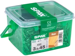 Vis à bois pour plancher Wirox torx Spax 3,5x45mm - 450 pièces