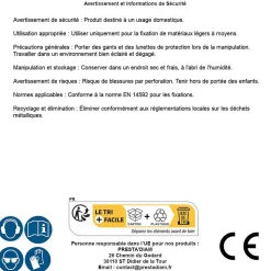 250 Vis Bois TK3 Tête Fraisée Crantée Torx F/Total 6 x 50 mm - Zingué blanc - D-Work