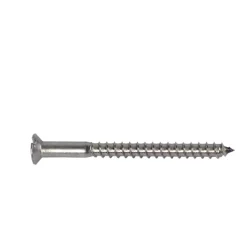 200 Vis à Bois Tête Fraisée Fendue F/Partiel 4 x 40 mm - DIN 97 - Inox A2 - D-Work