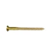 200 Vis Bois Tête Fraisée Fendue 5 x 70 mm - Laiton - D-Work