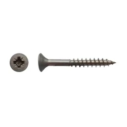 200 Vis Bois Tête Fraisée Pozidriv F/Partiel 5 x 45 mm - Inox A2 - D-Work