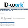 200 Vis Bois Tête Fraisée Pozidriv F/Partiel 5 x 30 mm - Inox A2 - D-Work