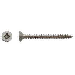 200 Vis Bois Tête Fraisée Pozidriv 3 x 16 mm - Inox A2 - D-Work