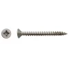 200 Vis Bois Tête Fraisée Pozidriv 5 x 45 mm - Inox A2 - D-Work