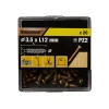 Vis à bois Turbodrive Premium pozidriv zinguée jaune 5x50 mm - 100 pièces