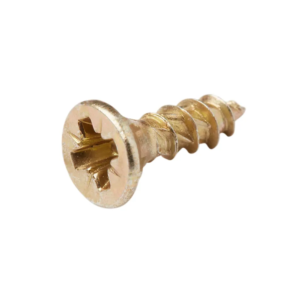 Vis à bois Turbodrive Premium pozidriv zinguée jaune 5x50 mm - 100 pièces