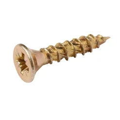Vis à bois Turbodrive Premium pozidriv zinguée jaune 4x20 mm - 20 pièces