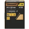 Vis à bois Turbodrive Premium torx zinguée jaune 5x25 mm - 100 pièces