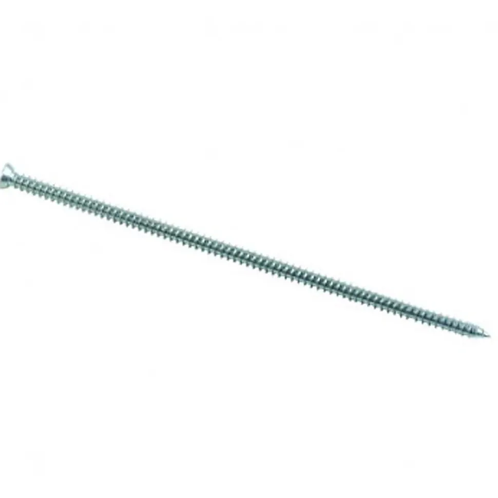 Vis béton pour fixation de châssis tête fraisée Torx T30 Zingué - 7,5 x 212 mm- Vendu par 100