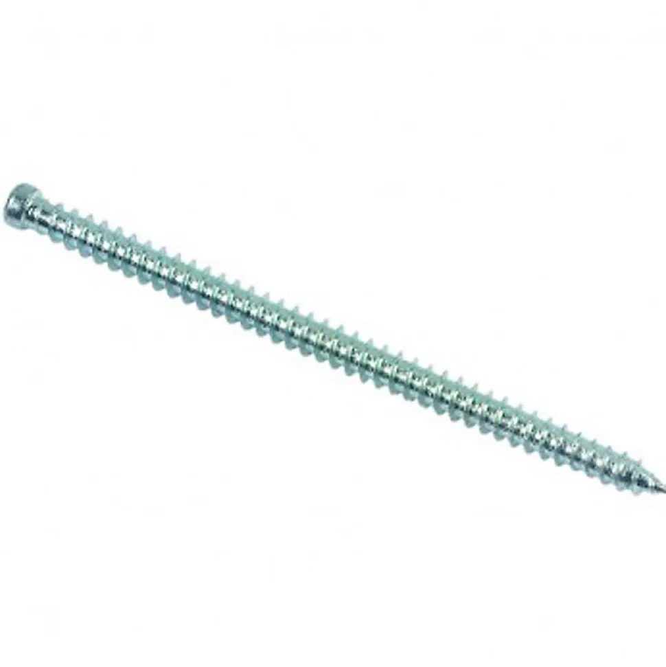 Vis béton pour fixation de châssis tête cylindrique réduite Torx T30 Zingué - 7,5 x 182 mm- Vendu par 100