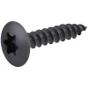 Vis de charnière zinguée noire 6x30 mm - 200 pièces