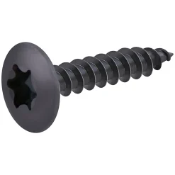 Vis de charnière zinguée noire 6x30 mm - 200 pièces