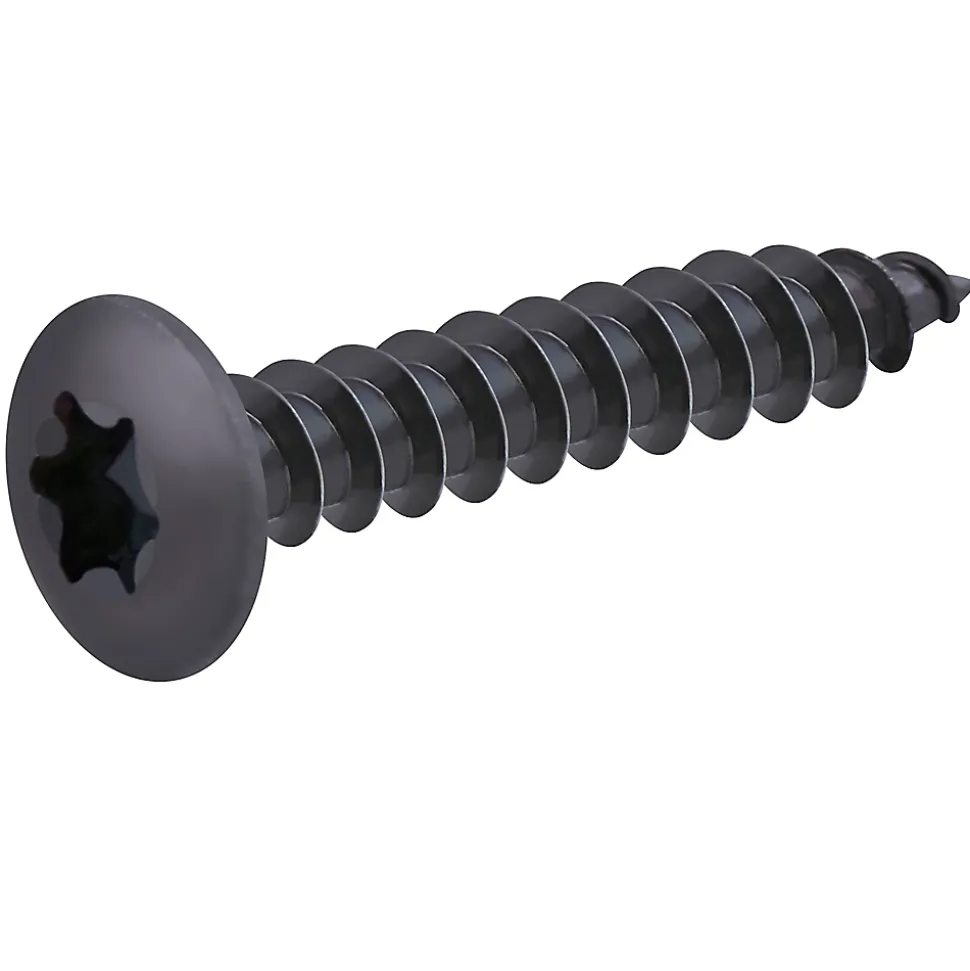 Vis de charnière zinguée noire 3,5x40 mm - 20 pièces