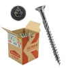 Vis de construction bois Klimas à tête fraisée Torx, zinguées blanches 6 x 260 mm 100 St.