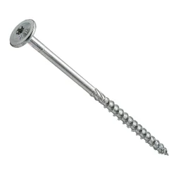 Vis de construction bois Klimas à tête fraisée Torx, zinguées blanches 8 x 360 mm 50 pcs