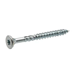 Vis de construction bois Klimas à tête fraisée Torx, zinguées blanches 10 x 200 mm 25 pcs