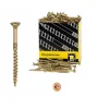 Vis de construction en bois Domax à tête fraisée, zinguée jaune, 10 x 280 mm 50 pcs