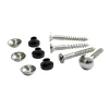 Vis fendue tête bombée pour miroir Diall, lot de 4