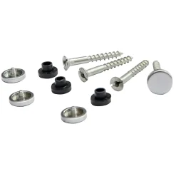 Vis fendue tête plate pour miroir Diall, lot de 4