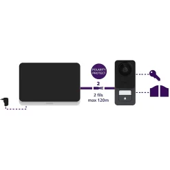 Visiophone filaire 7" tactile et ultra plat - WelcomeEye Lite 2 - Philips - 531047