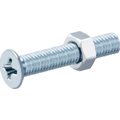 20 vis métaux tête fraisée acier zingué 3 x 20 mm