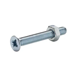 20 vis métaux tête fraisée acier zingué 4 x 30 mm