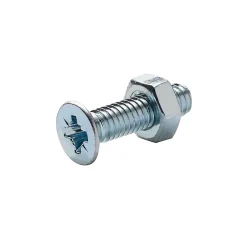 20 vis métaux tête fraisée acier zingué 4 x 16 mm