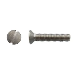 200 Vis Métaux Tête Fraisée Fendue 5 x 70 mm - DIN 963 - Inox A2 - D-Work