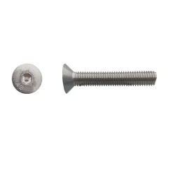 200 Vis Métaux Tête Fraisée 6 Pans Creux FHC 3 x 30 mm - DIN 7991 - Inox A2 - D-Work
