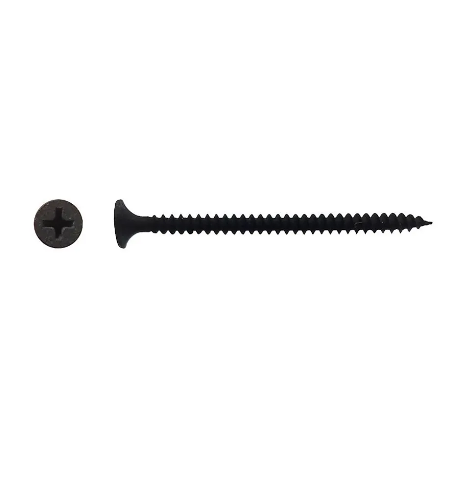 1000 Vis Plaque de Plâtre Trompette Phillips D. 3.5 x 25 mm - Phosphaté noir - D-Work