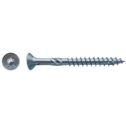 50 Vis pour Construction Bois Tête Fraisante Torx T40 10 x 280 mm - Zingué blanc - D-Work