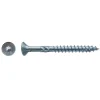 50 Vis pour Construction Bois Tête Fraisante Torx T40 8 x 180 mm - Zingué blanc - D-Work