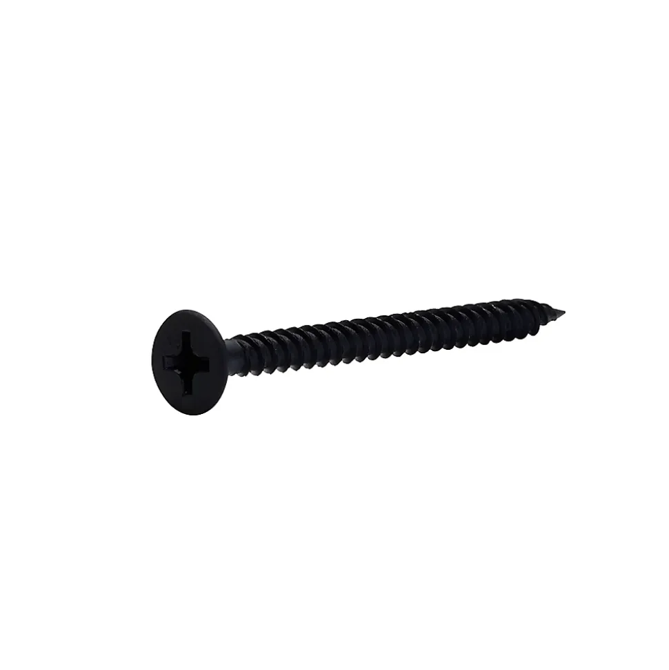 Vis pour plaque de plâtre (universelle), noir mat, 3,5x40 mm - 1000 pièces