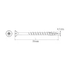 Vis pour terrasse Pozidriv acier 4 x 50 mm Diall, 500 pièces