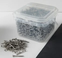 Vis pour terrasse Torx + 2 embouts acier inoxydable 5 x 50 mm, 1000 pièces