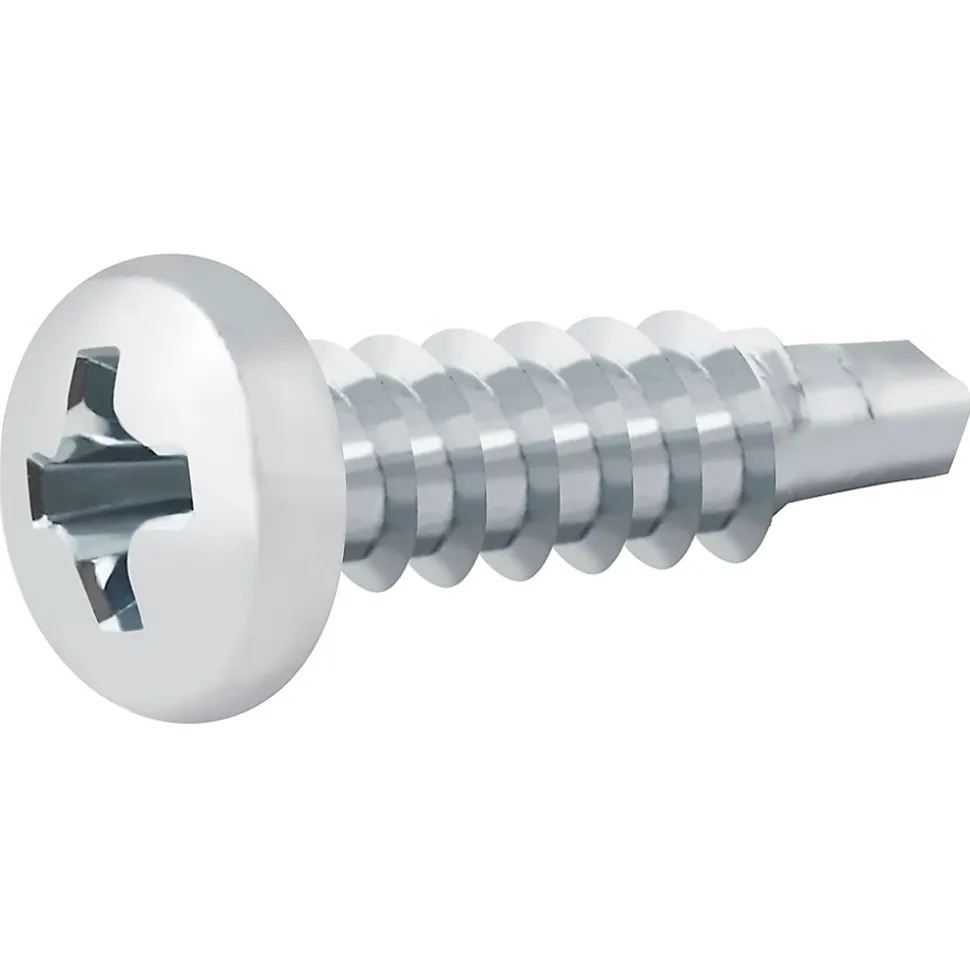 Vis zinguée autoperceuses à tête cylindrique, 4,2x16 mm - 100 pièces