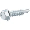 Vis zinguée autoperceuses à tête cylindrique, 6,3x80 mm - 25 pièces