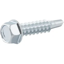 Vis zinguée autoperceuses à tête cylindrique, 6,3x80 mm - 25 pièces