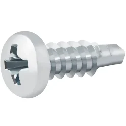 Vis zinguée autoperceuses à tête à collerette, 4,2x25 mm - 100 pièces