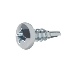Vis zinguée autoperceuses à tête cylindrique, 3,5x9,5 mm - 200 pièces