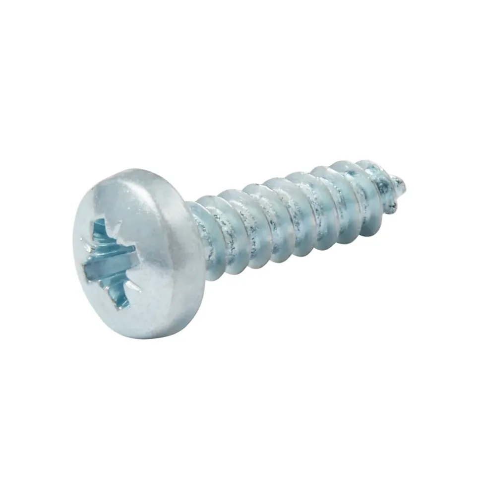 Vis zinguée autoperceuses à tête pozidriv 4,8x19 mm, 25 pièces