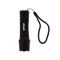 Xanlite - Lampe Torche LED Métallique, x3 Modes d'Eclairage, 600 Lumens, Piles Incluses - TO600M