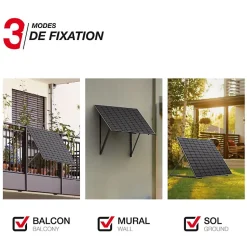 Xanlite - Panneau solaire Kit Starter 150W, IP67, Onduleur WIFI, Câble 3m - ENKSTARTER150W